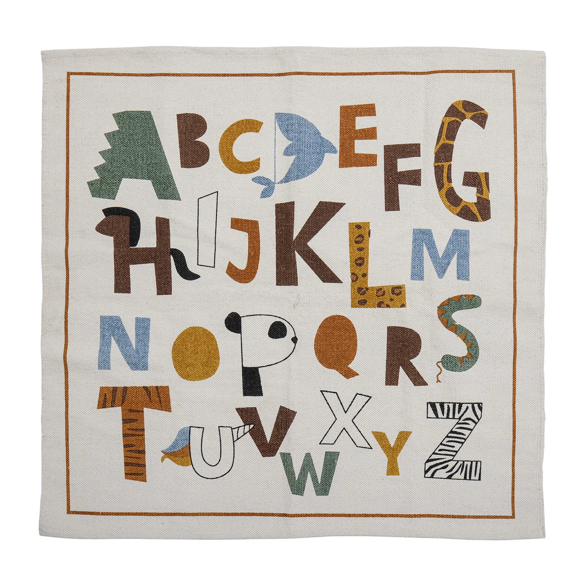 Memmo χαλί 110x110 εκ, Alphabet Bloomingville