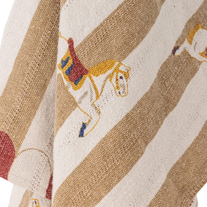 Merry-go-round κουβέρτα 130x160 εκ., Μπεζ-κόκκινο Bloomingville