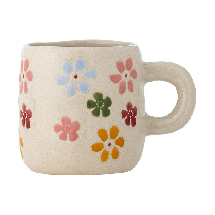 Κούπα Millie 110 ml - Λευκό, λουλούδια - Bloomingville