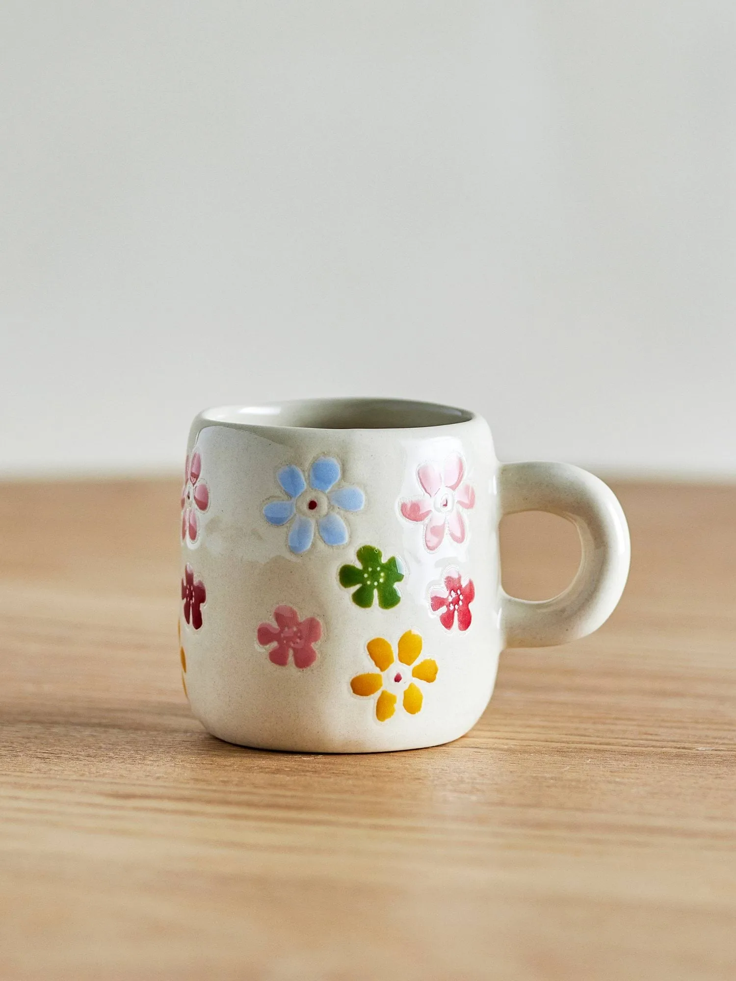 Κούπα Millie 110 ml, Λευκό, λουλούδια Bloomingville