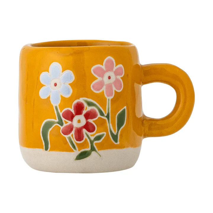 Κούπα Millie 110 ml - Κίτρινο, λουλούδια - Bloomingville