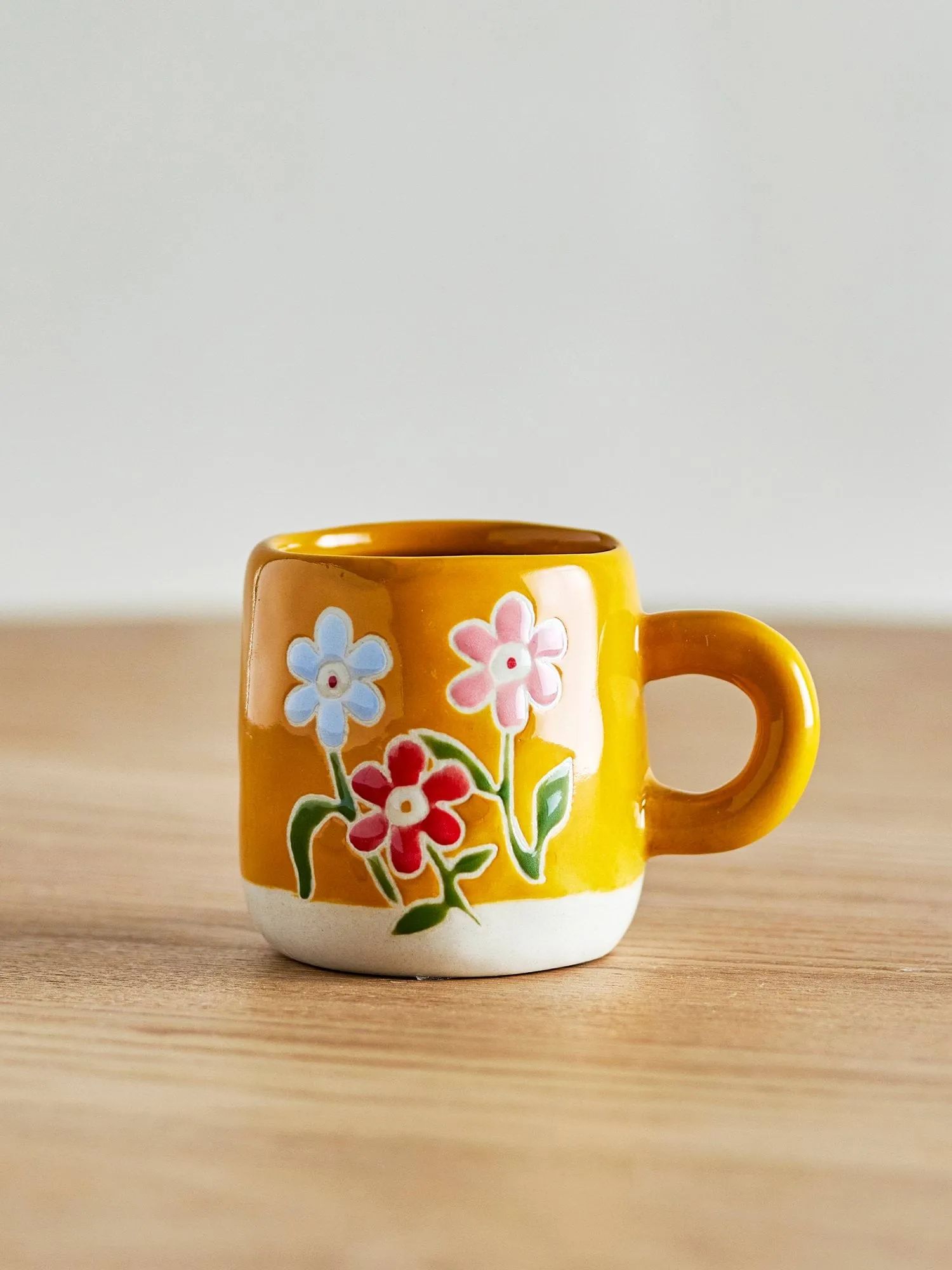 Κούπα Millie 110 ml, Κίτρινο, λουλούδια Bloomingville