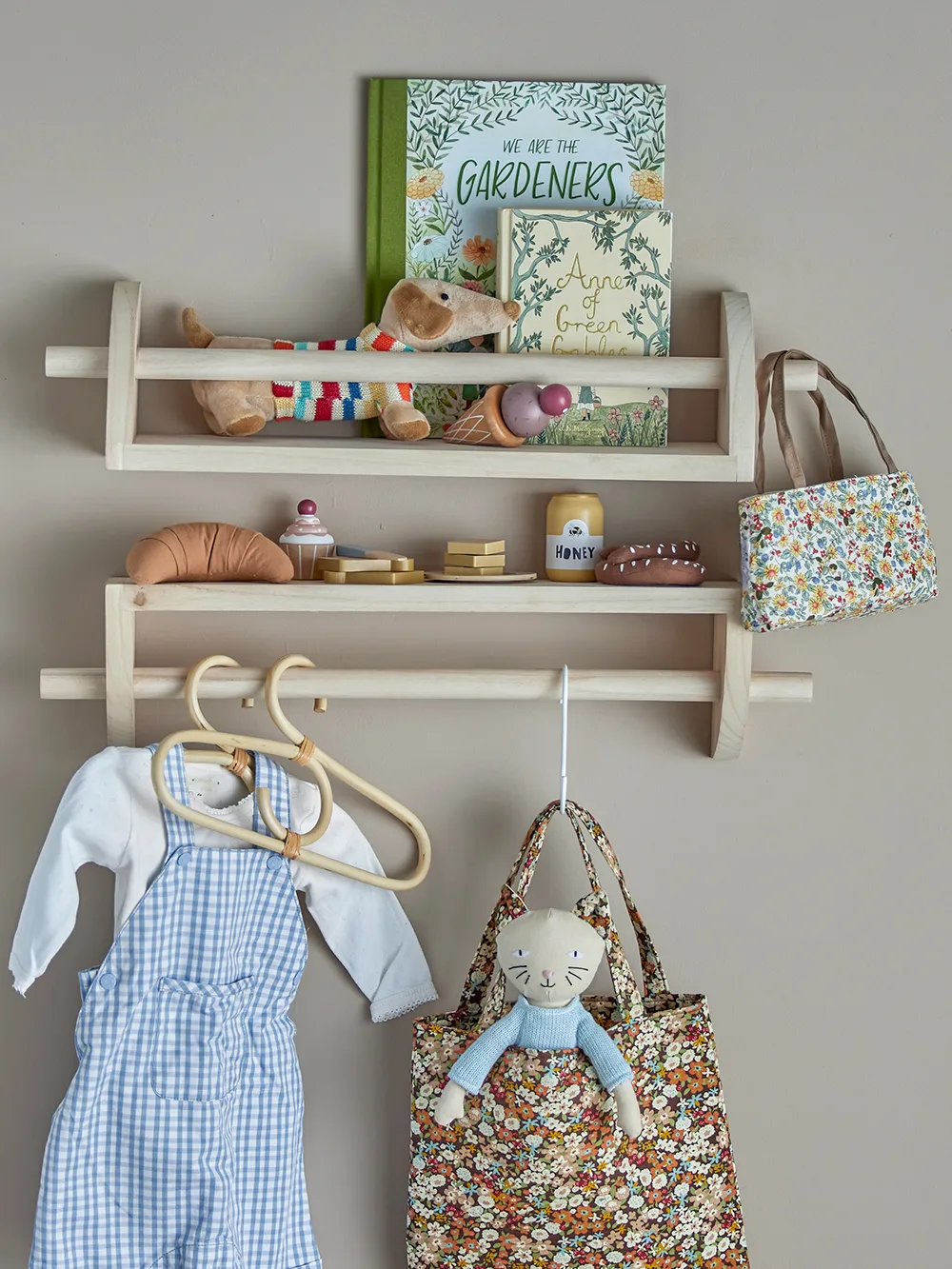 Ράφι τοίχου Mingus 14x60 εκ, Natur Bloomingville