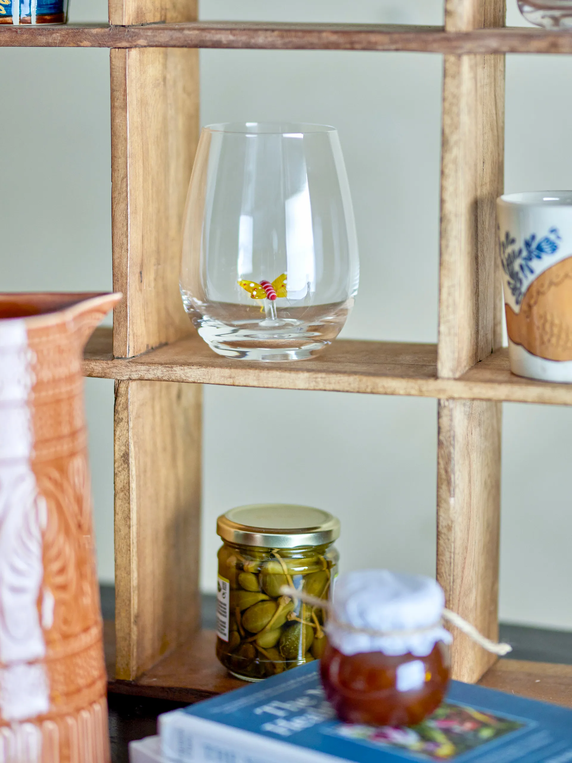 Ποτήρι Misa 56 cl, Clear-butterfly Bloomingville