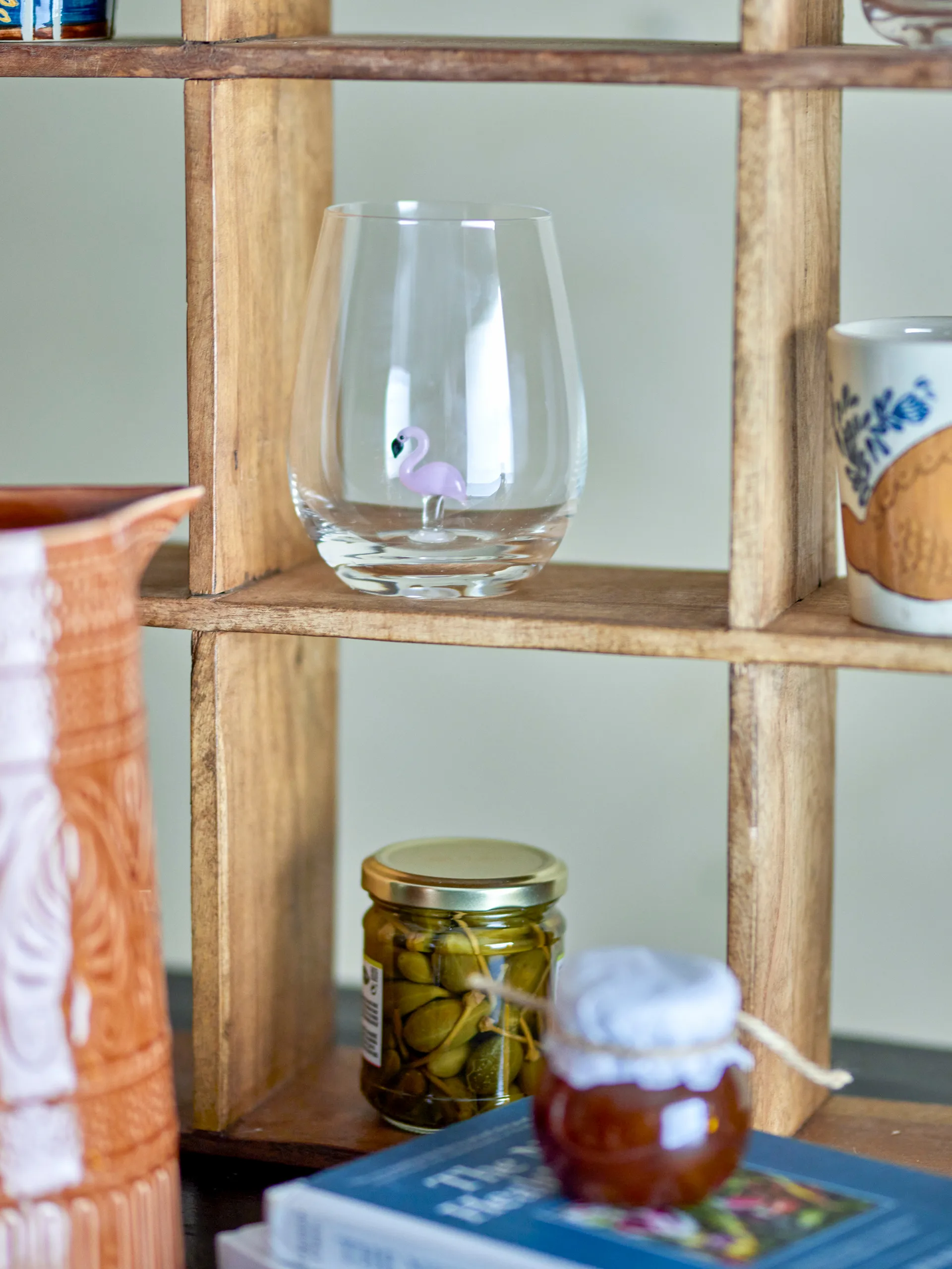 Ποτήρι Misa 56 cl, Clear-flamingo Bloomingville