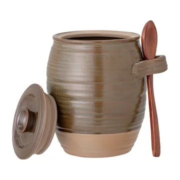 Moss κουτί αποθήκευσης 14x15 cm - Πράσινο-καφέ - Bloomingville