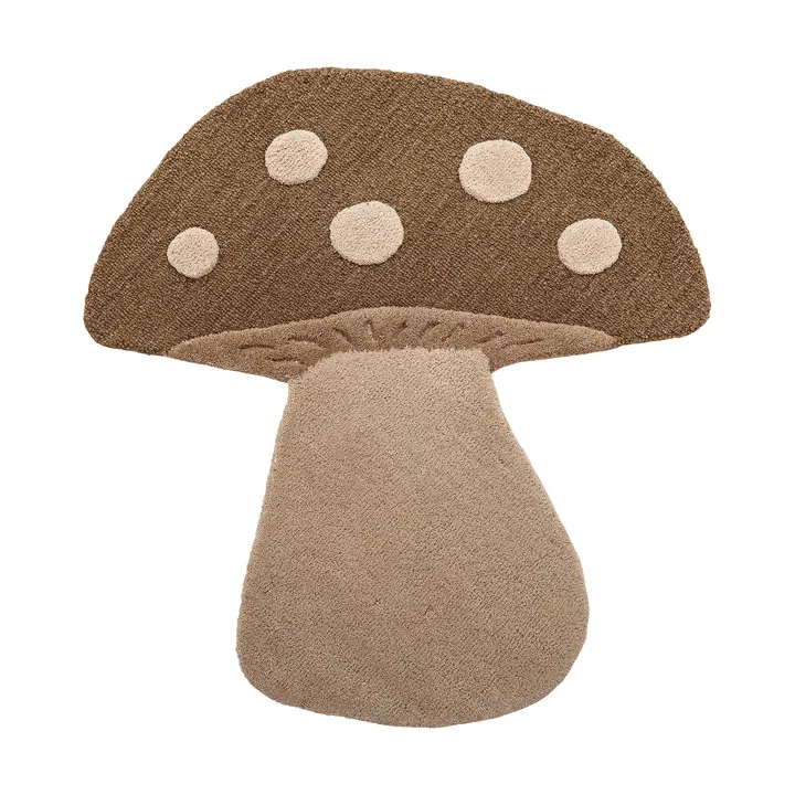 Mushroom χαλί - Καφέ, μαλλί - Bloomingville
