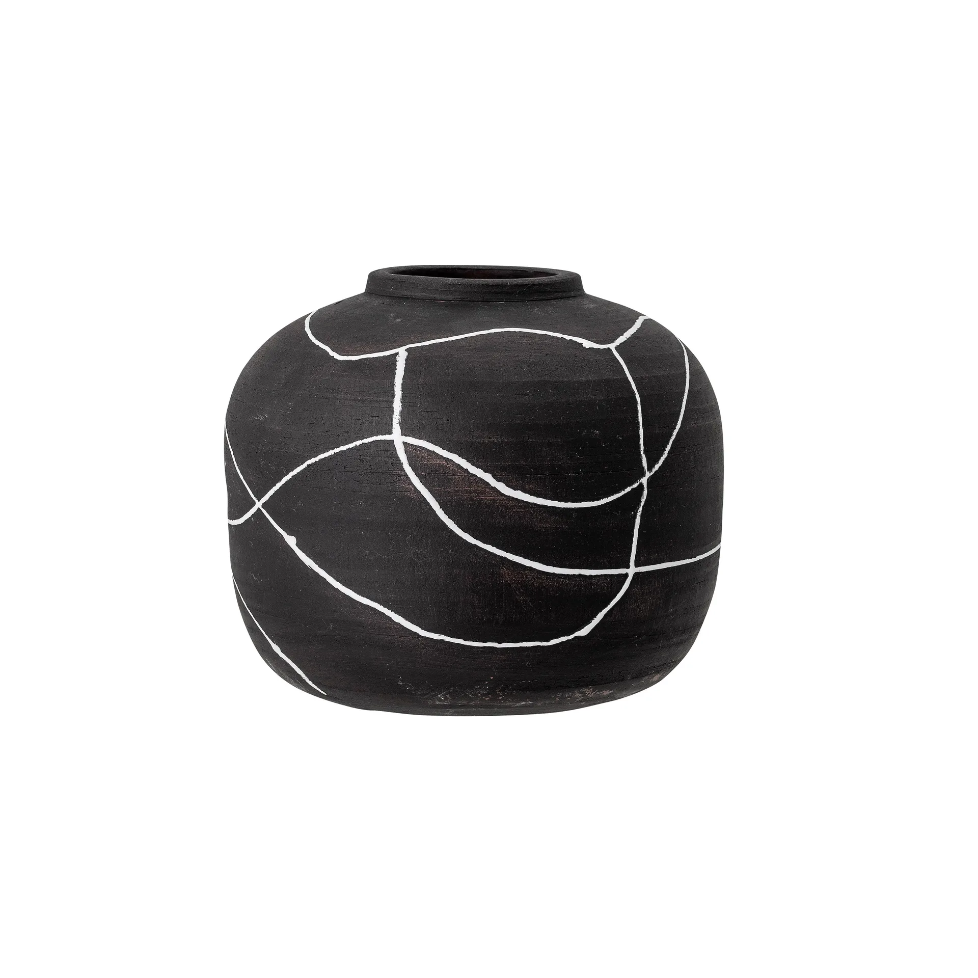 Niza βάζο τερακότα 16,5 cm, μαύρο Bloomingville