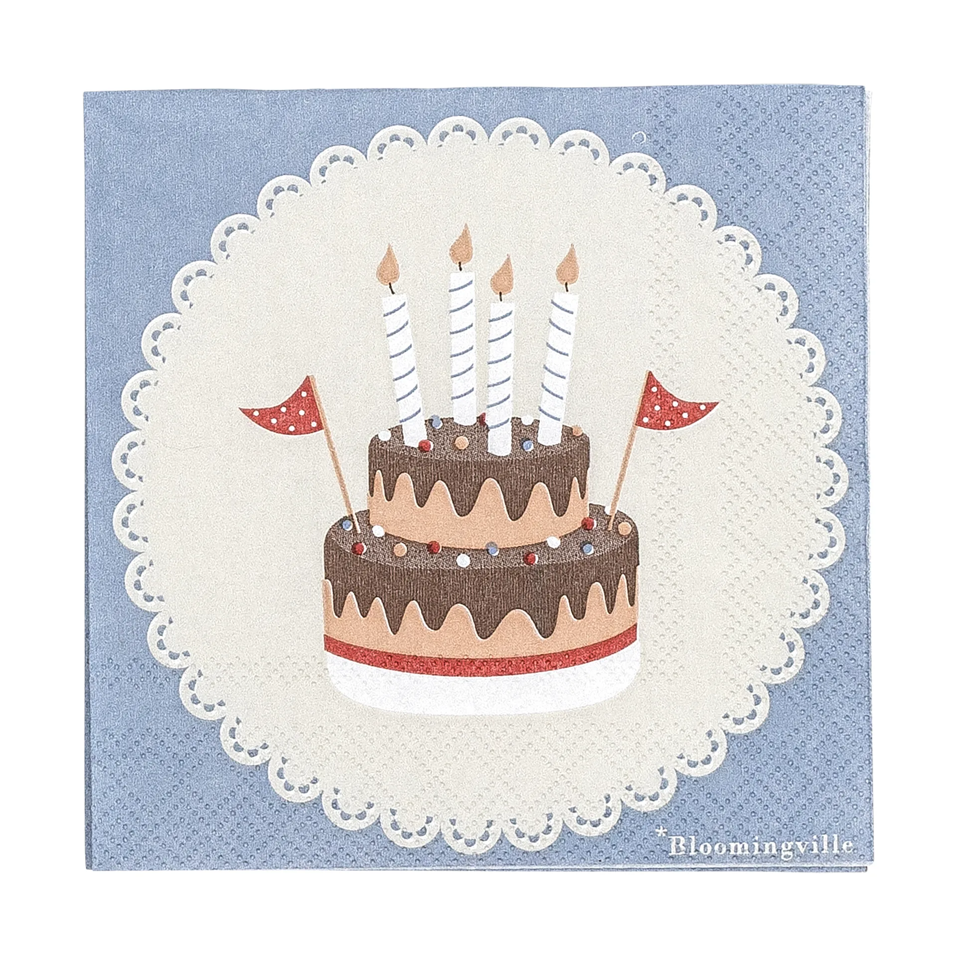 Σερβιέτες Oscar 20 τεμάχια, Μπλε Bloomingville