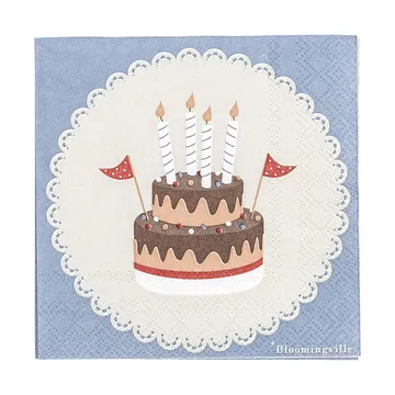 Σερβιέτες Oscar 20 τεμάχια - Μπλε - Bloomingville