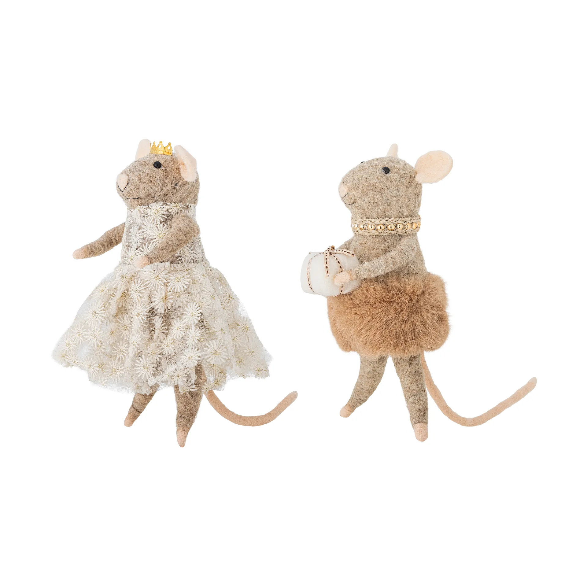 Peo στολίδι χριστουγεννιάτικου δέντρου 2 τεμάχια, Καφέ, ψηλό Bloomingville