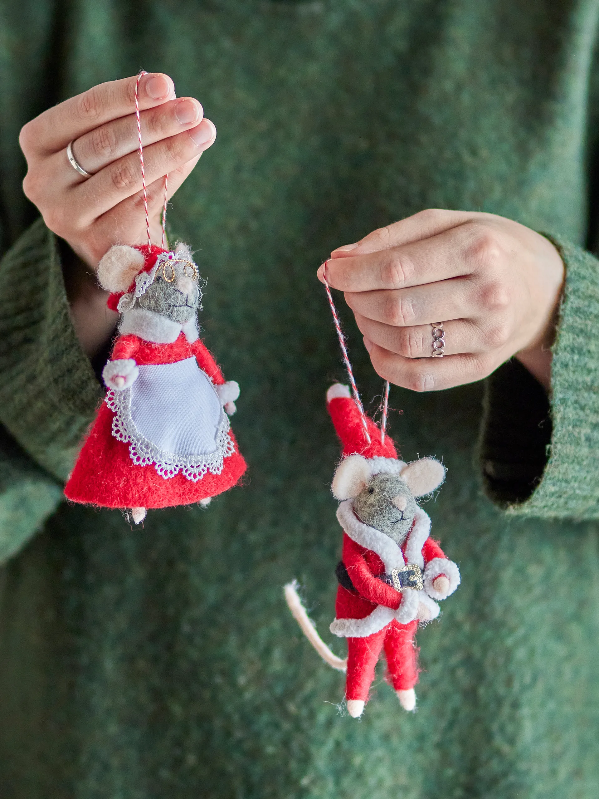 Peo στολίδι χριστουγεννιάτικου δέντρου 2 τεμάχια, Κόκκινο Bloomingville