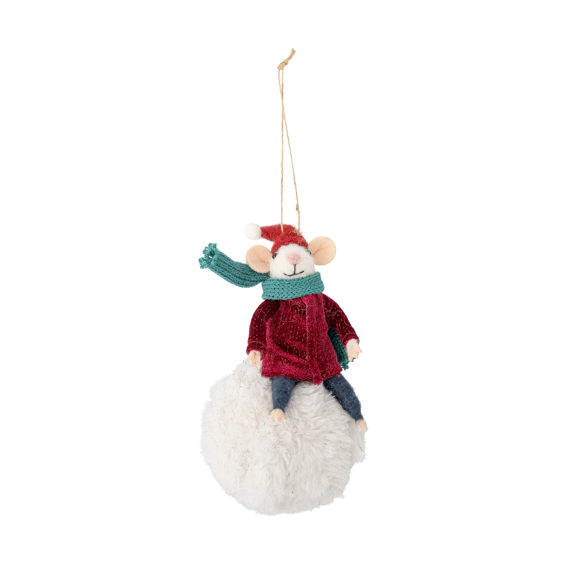Peo Christmas tree decoration wool, Winter mice Bloomingville
