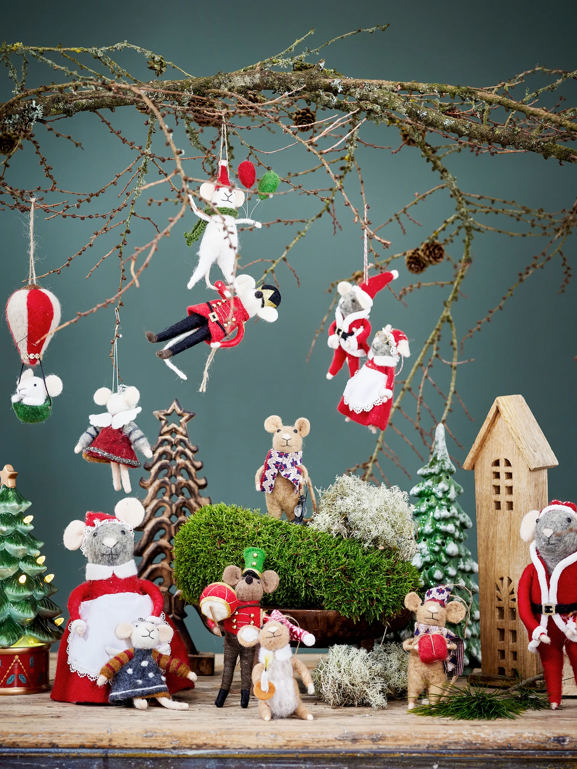 Peo στολίδι χριστουγεννιάτικου δέντρου , Πράσινο Bloomingville