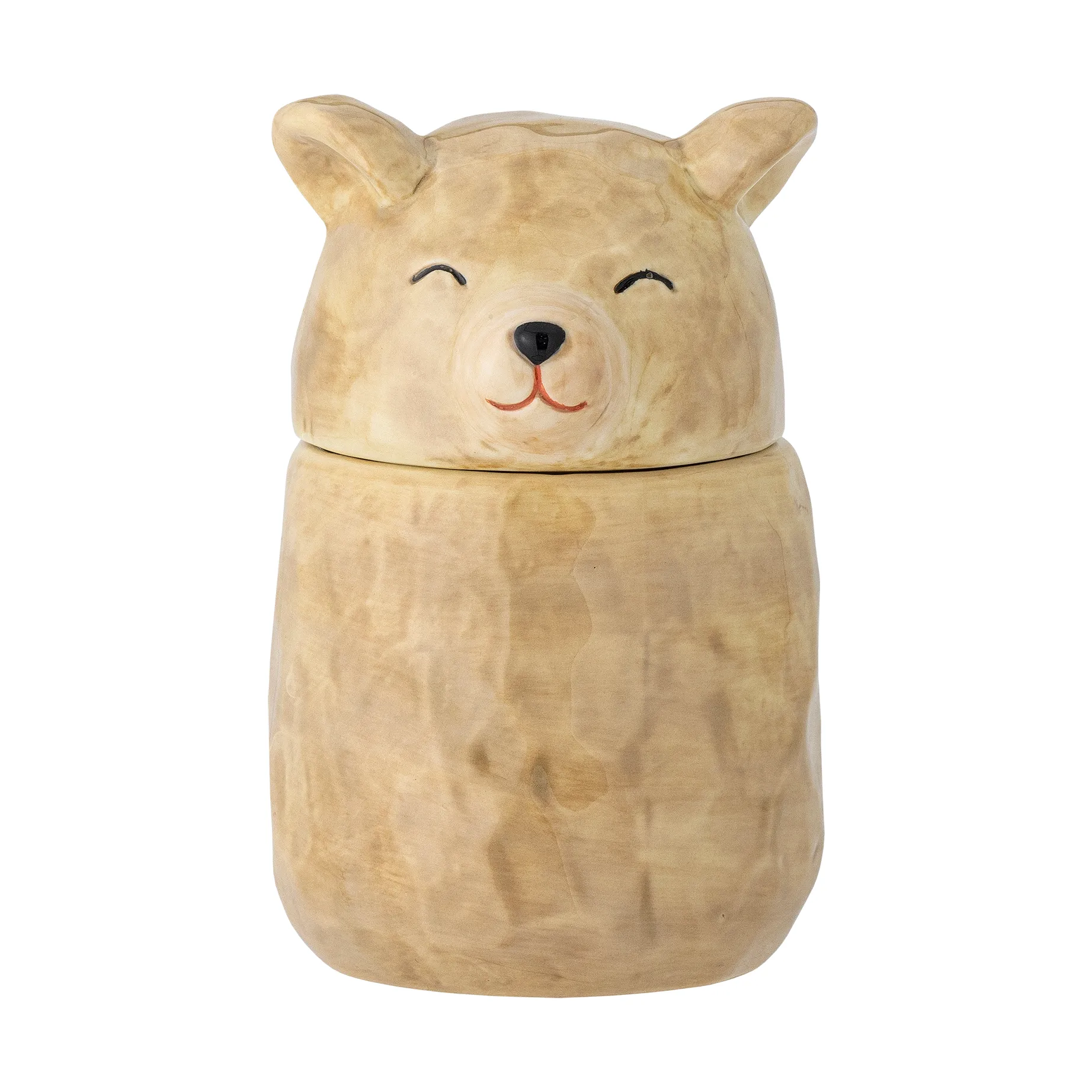 Κουτί Puk με καπάκι Ø7 εκ., Καφέ Bloomingville