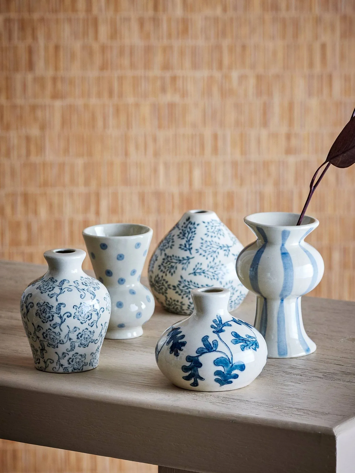 Quinto βάζο, Blue Stoneware, 5 τεμάχια Bloomingville