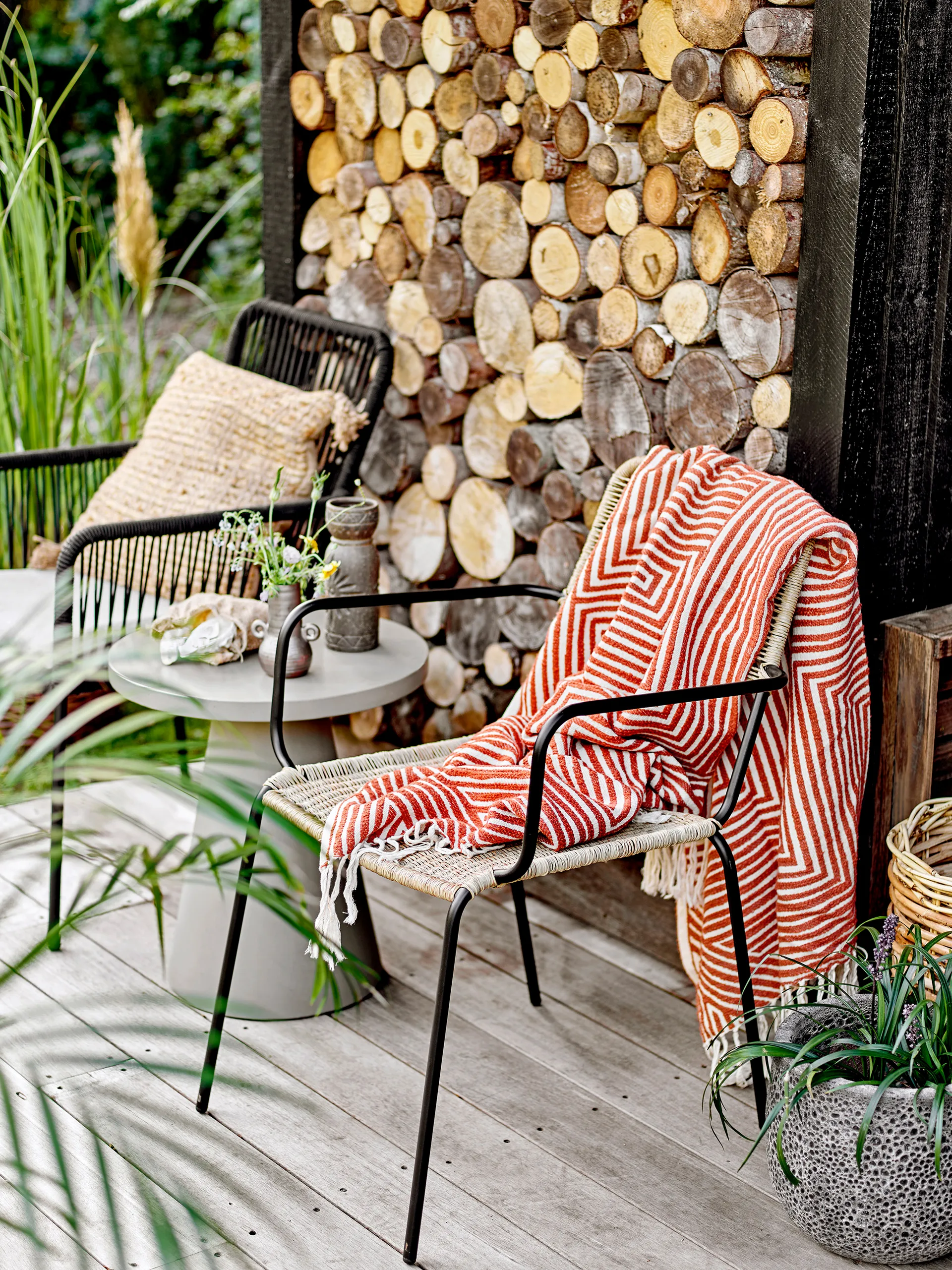 Ray βοηθητικό τραπεζάκι Ø45x50 cm, Grey Bloomingville