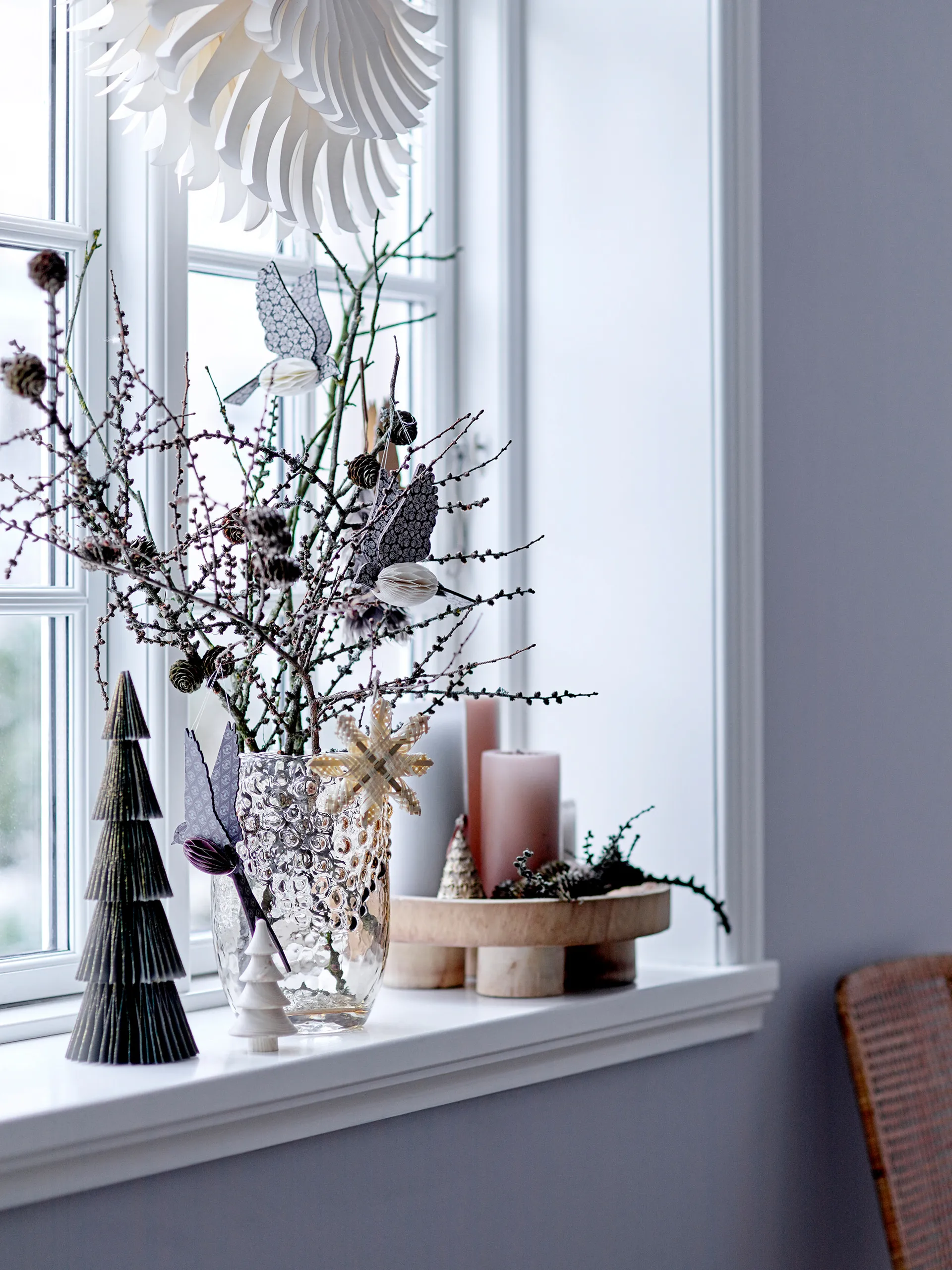 Sagalin Bird Christmas χριστυγεννιάτικο στολίδι, Καφέ Bloomingville