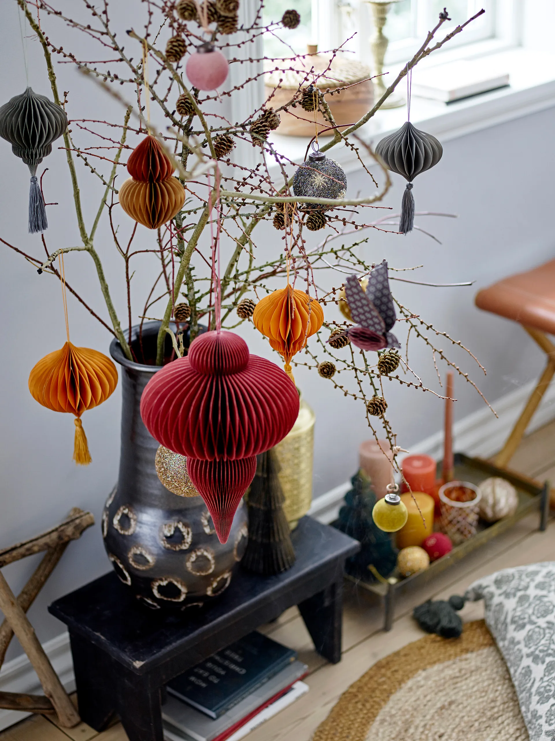 Sagalin Bird Christmas χριστυγεννιάτικο στολίδι, Καφέ Bloomingville