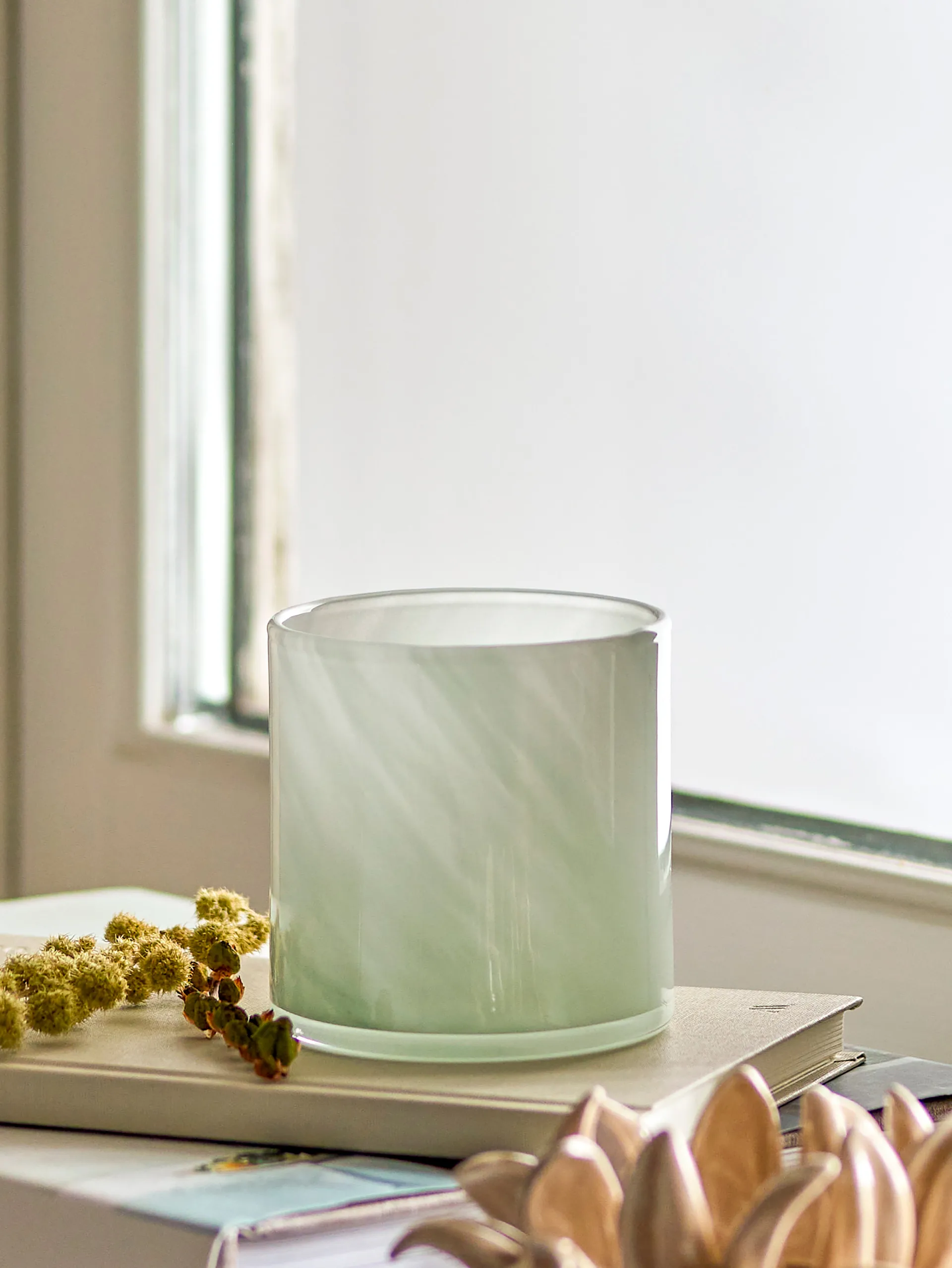 Sakkara φανάρι Ø8x8 cm, Green Bloomingville