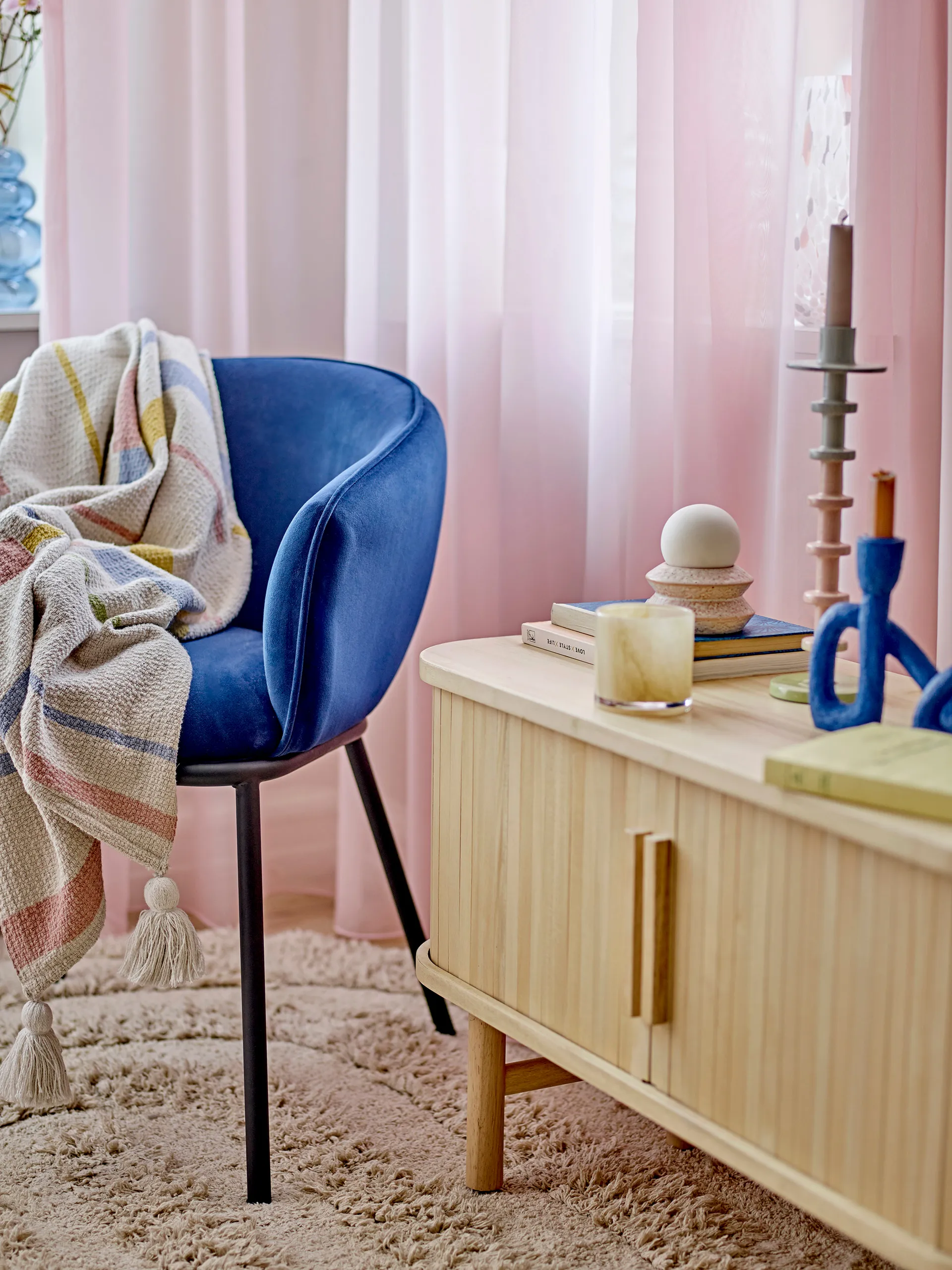 Sakkara φανάρι Ø8x8 cm, Yellow Bloomingville