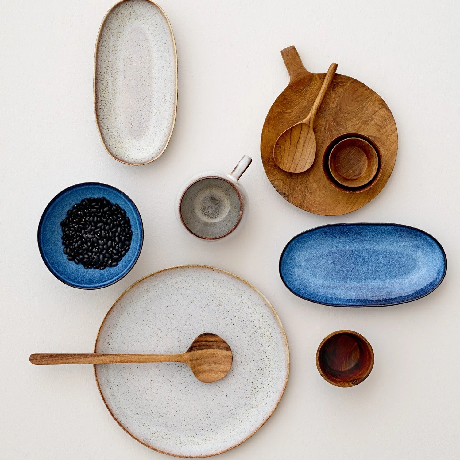 Sandrine πιάτο Ø 22 cm, μπλε Bloomingville