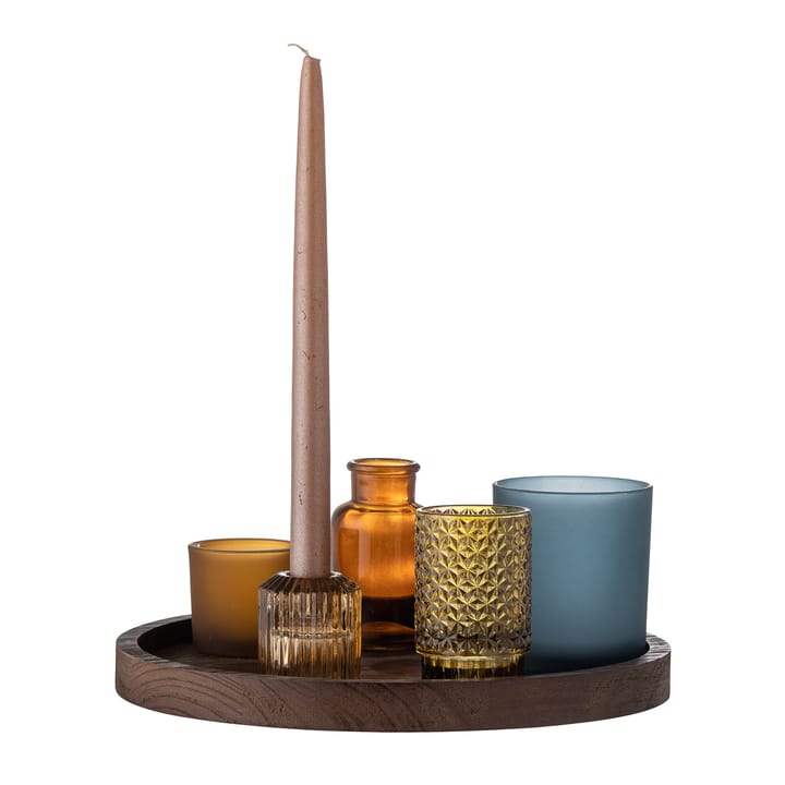 Δίσκος Sanga με φανάρι 5 τεμάχια, Brown-multi Bloomingville