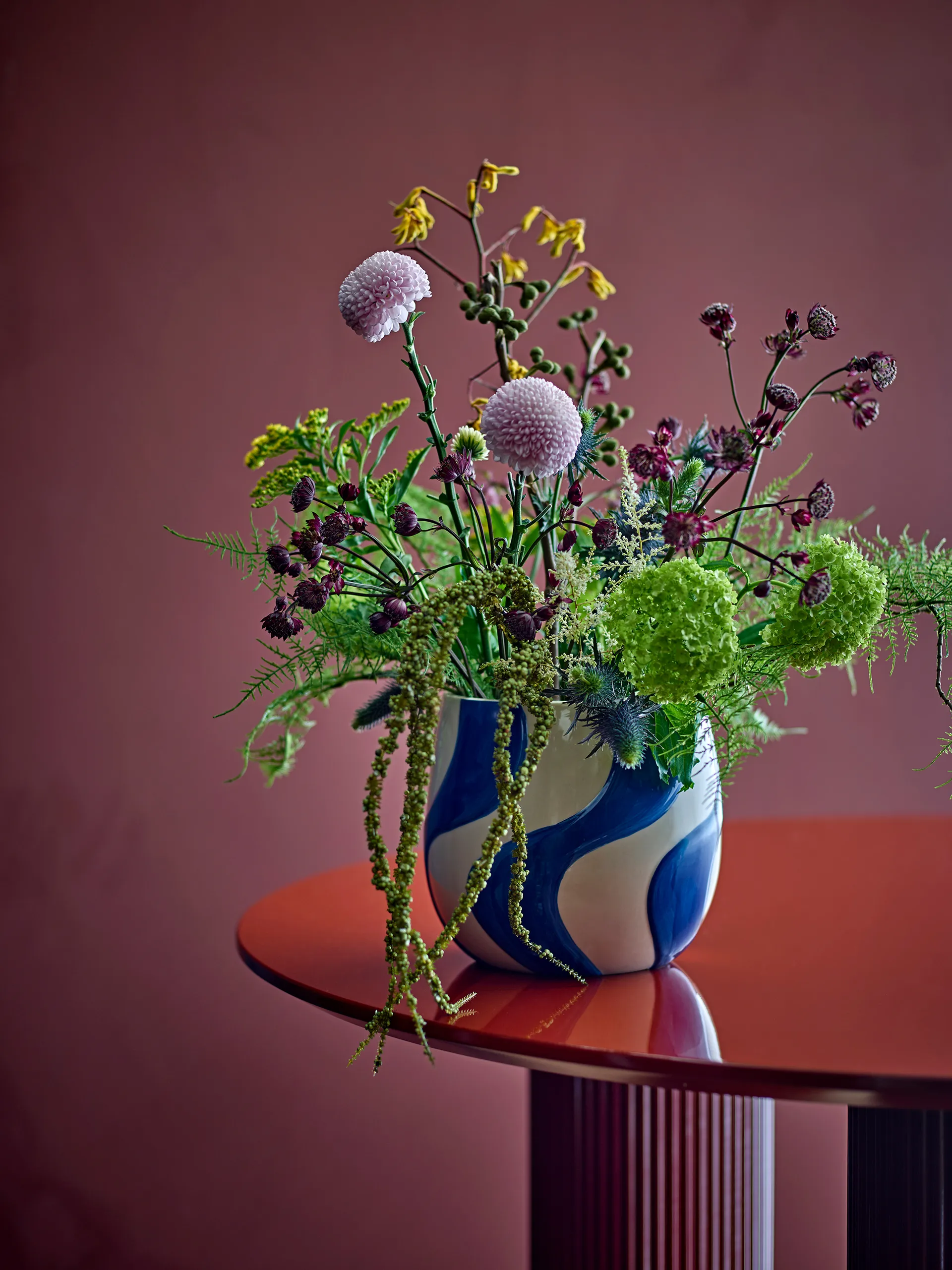 Silva επιτραπέζιο φωτιστικό Ø35 εκ., Μπλε Bloomingville