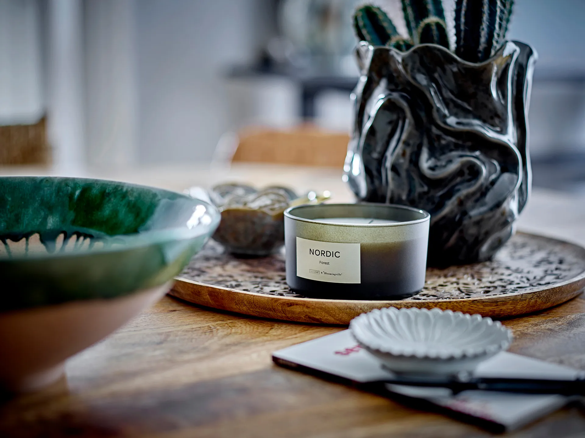 Βάζο Soumia, 19 εκ., Γκρι Bloomingville