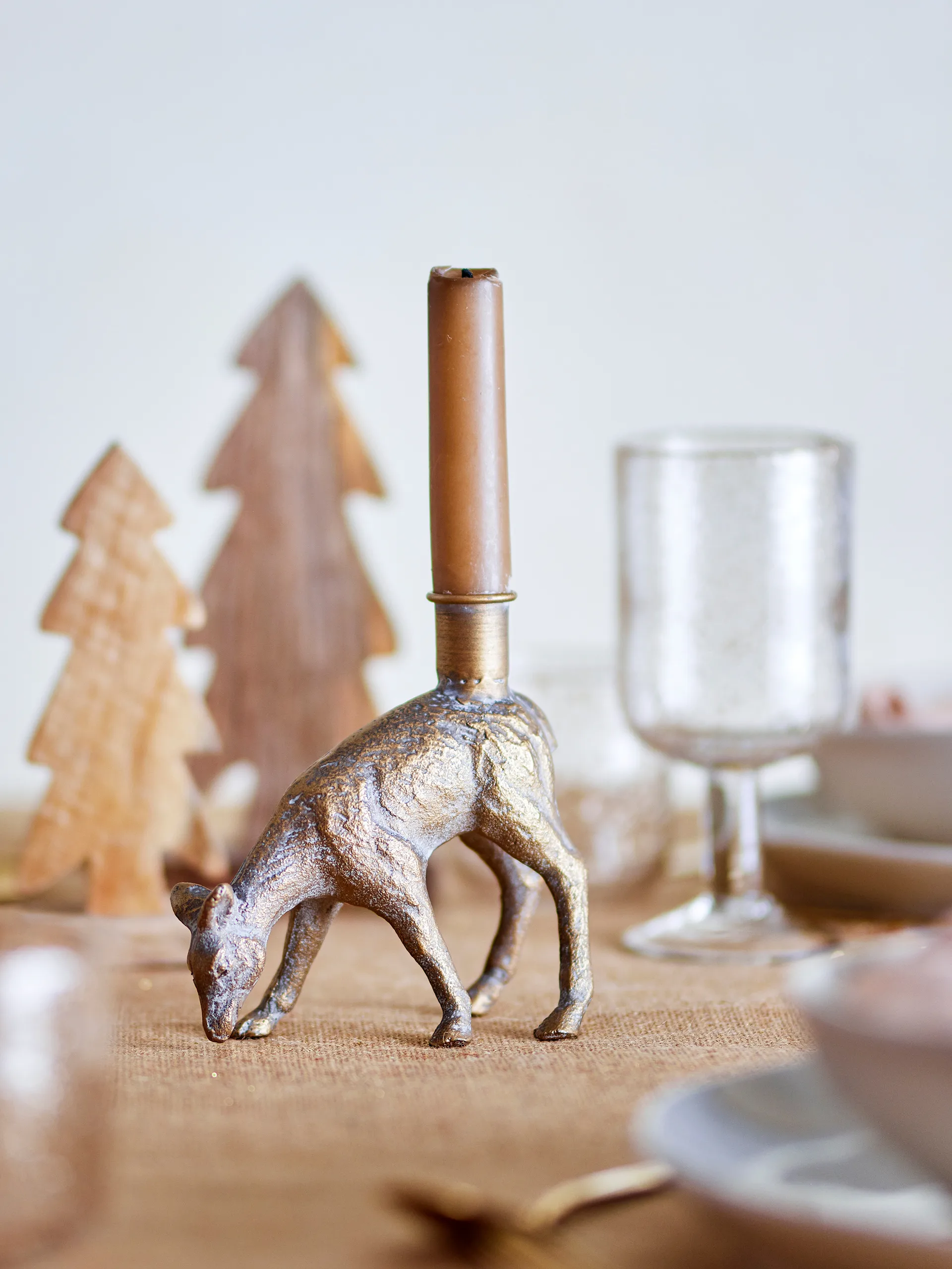 Κηροπήγιο Souris 13,5 εκ., Ορείχαλκος Bloomingville