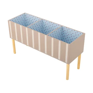 Space καλάθι από ράτταν με καπάκι 31x35 εκ. - Καφέ - Bloomingville