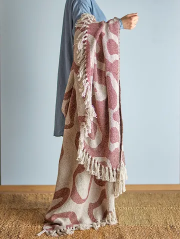 Sun χαλί από μαλλί Ø110 εκ. - Καφέ - Bloomingville