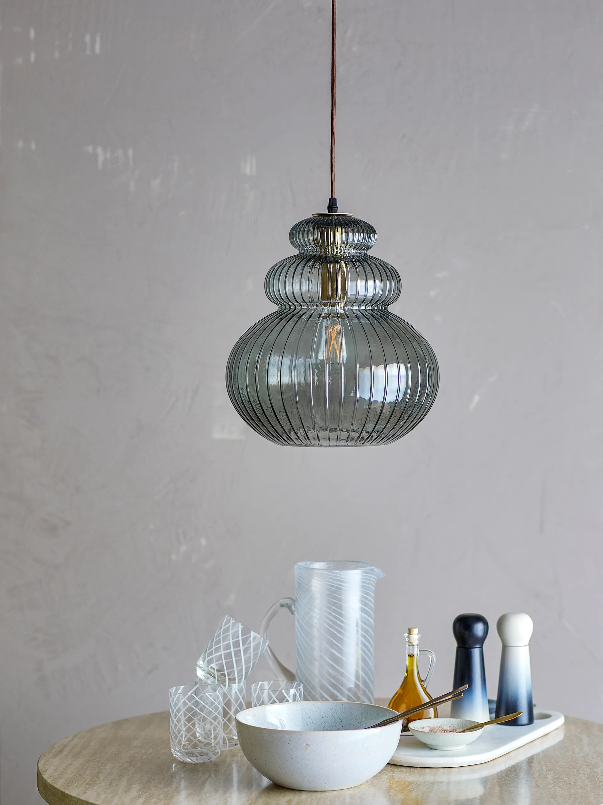 Sybia φωτιστικό οροφής Ø31,5 εκ., Γκρι Bloomingville