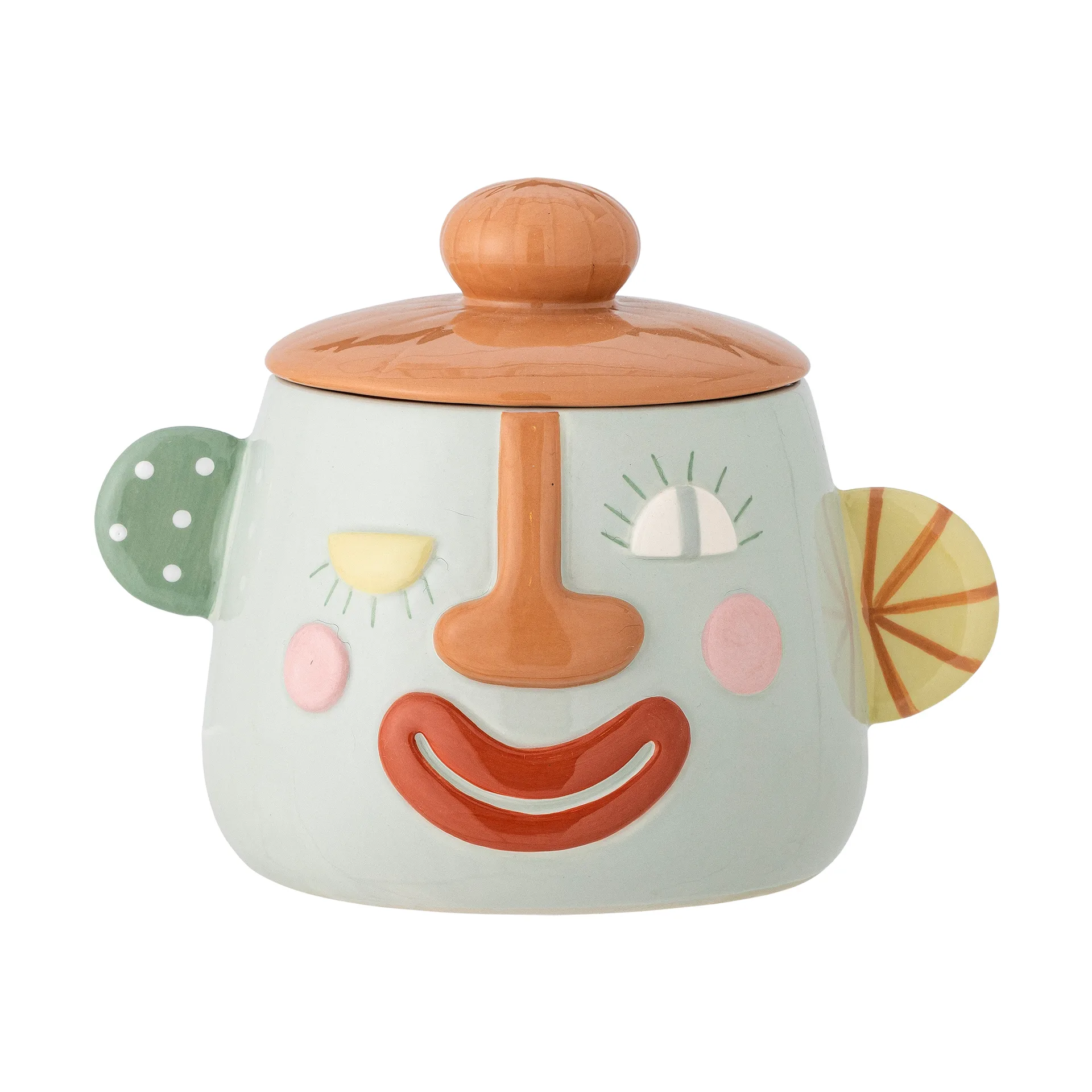 Δοχείο Sylvie με καπάκι Ø12 cm, Multi Bloomingville