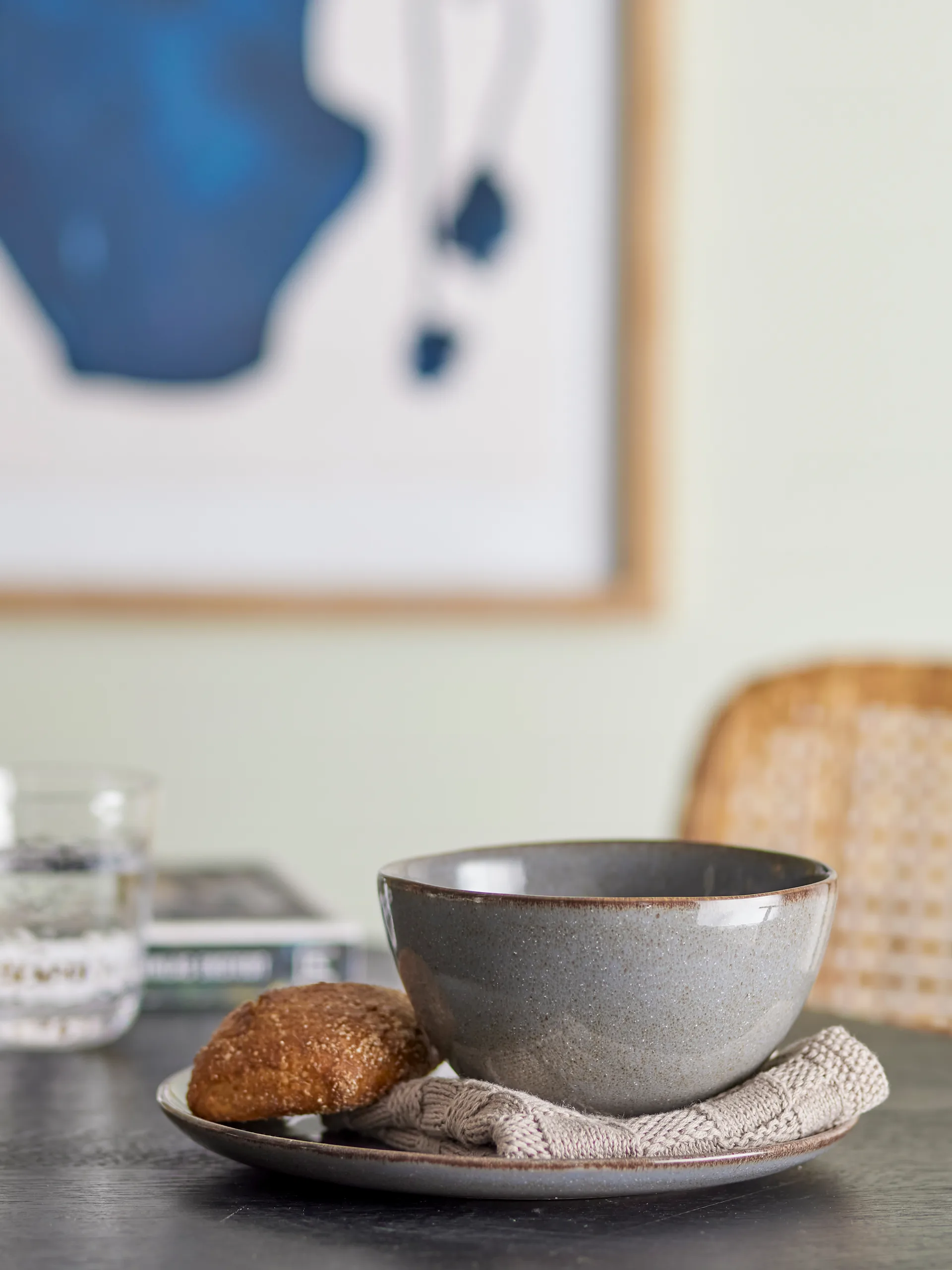 Sylvie βαμβακερή κουβέρτα 160x130 εκ., Γκρι Bloomingville