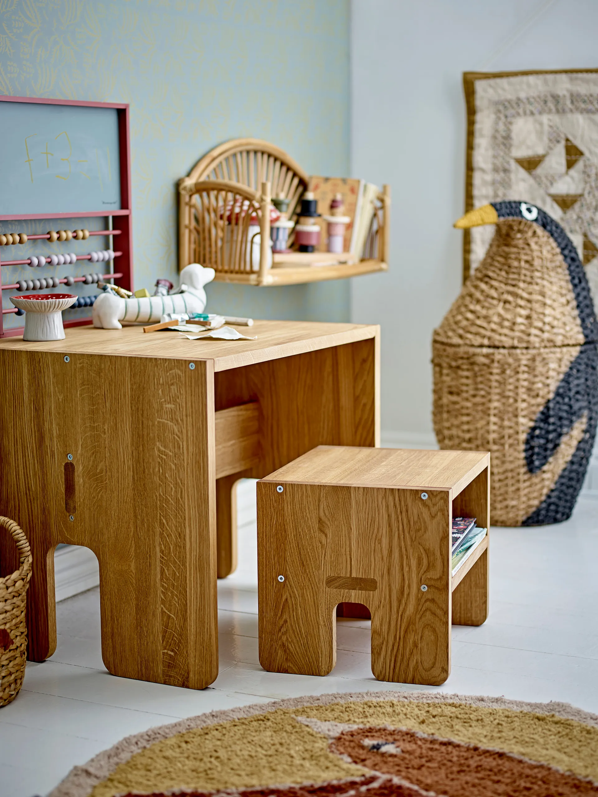 Καλάθι αποθήκευσης Tazia με καπάκι Ø37x69 εκ., Μάυρο Bloomingville