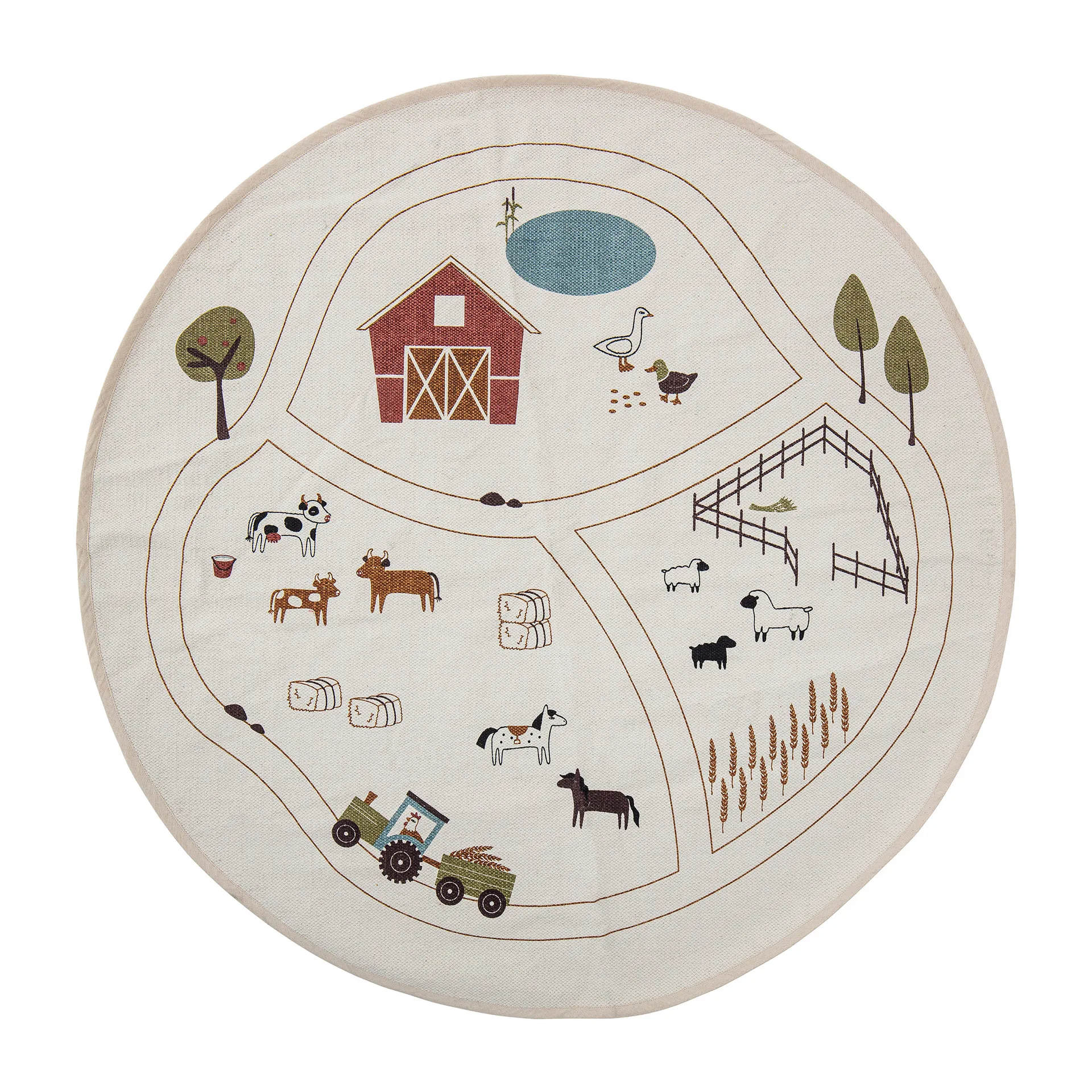 Thune χαλί Ø130 cm, Φύση Bloomingville