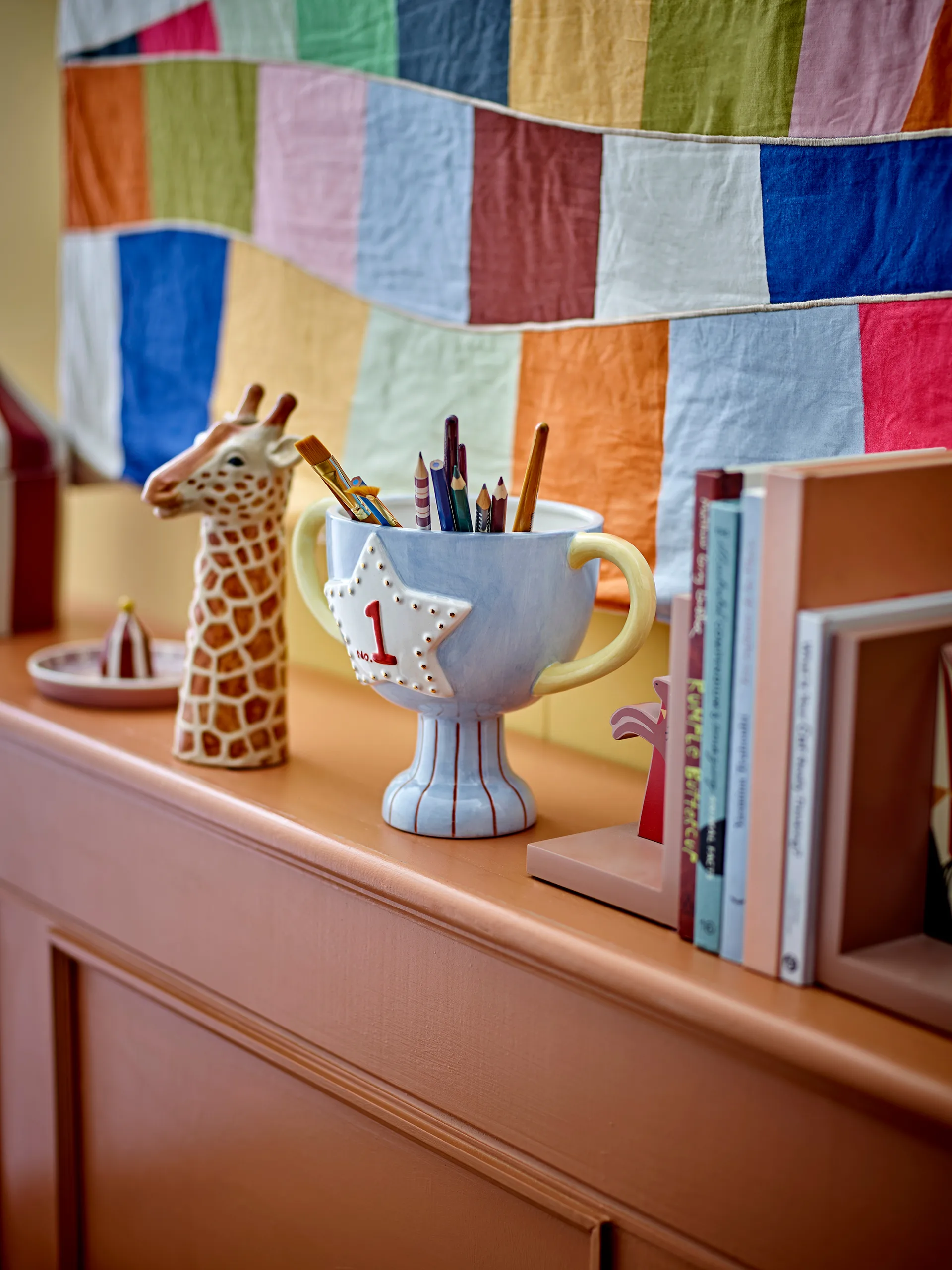 Trophy γλάστρα 23x16 εκ., Μπλε Bloomingville