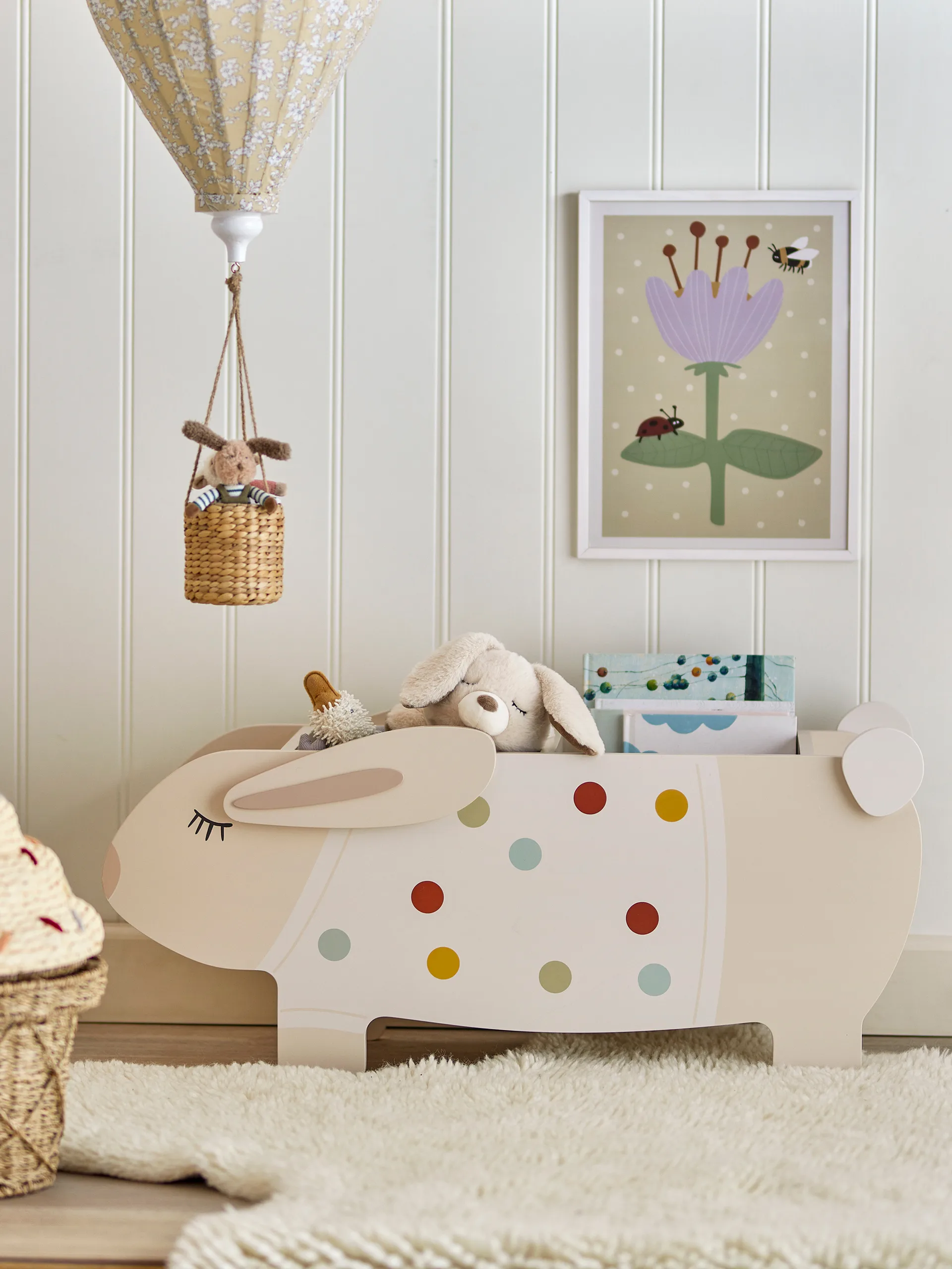 Villja βιβλιοστάτης 87x38 εκ., Άσπρο Bloomingville