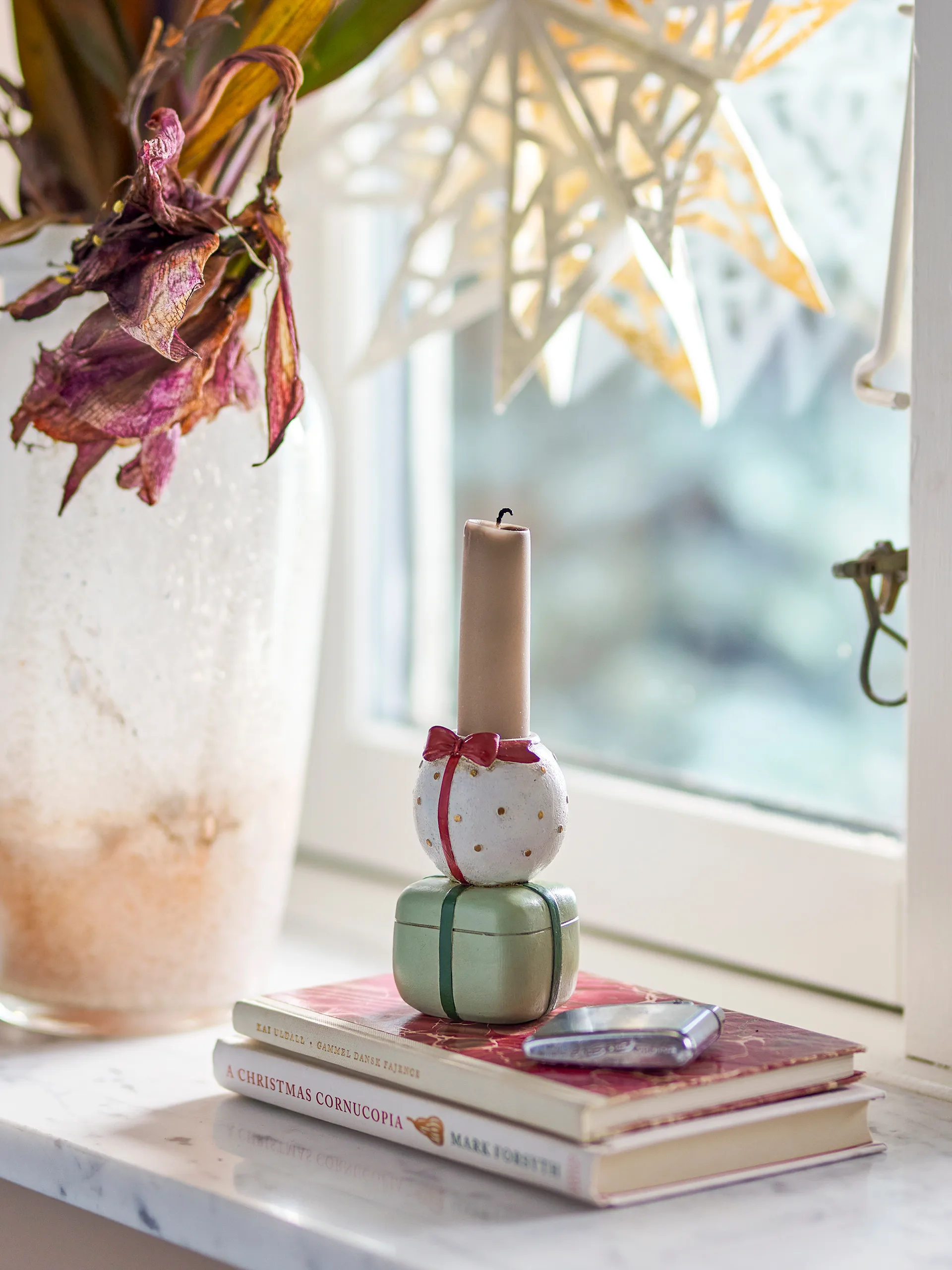 Κηροπήγιο Wish, Λευκό-πράσινο Bloomingville