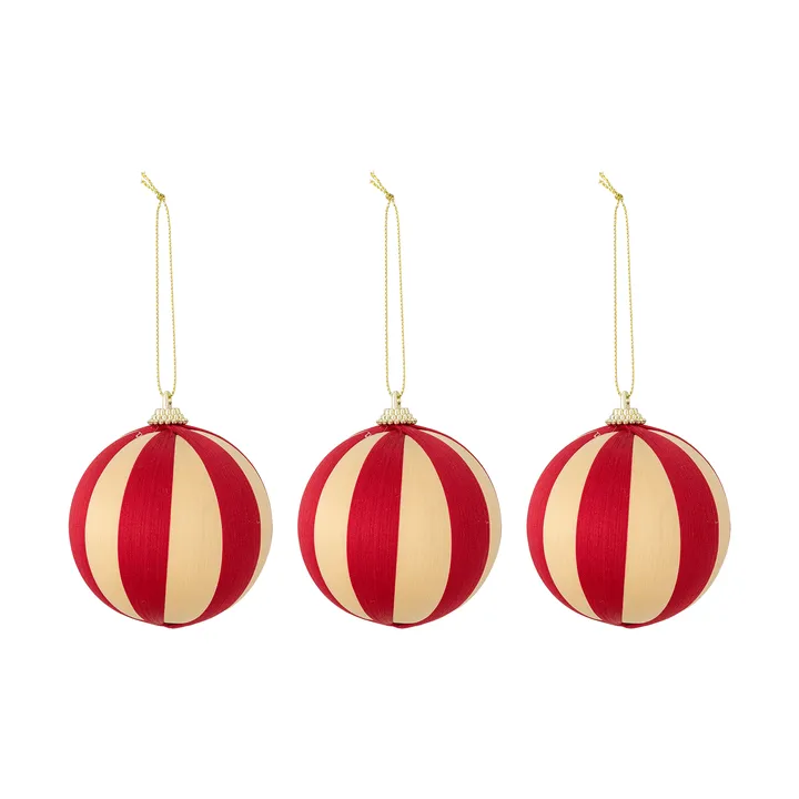 Wynn julkula - Κόκκινο, 3-pack, Ø8 εκ. - Bloomingville
