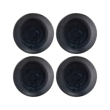 Yoko πιάτο 24 cm Συσκευασία 4 τεμαχίων - μαύρο - Bloomingville