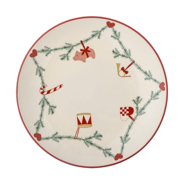 Πιάτο Yule Ø25.5 cm, Λευκό Bloomingville