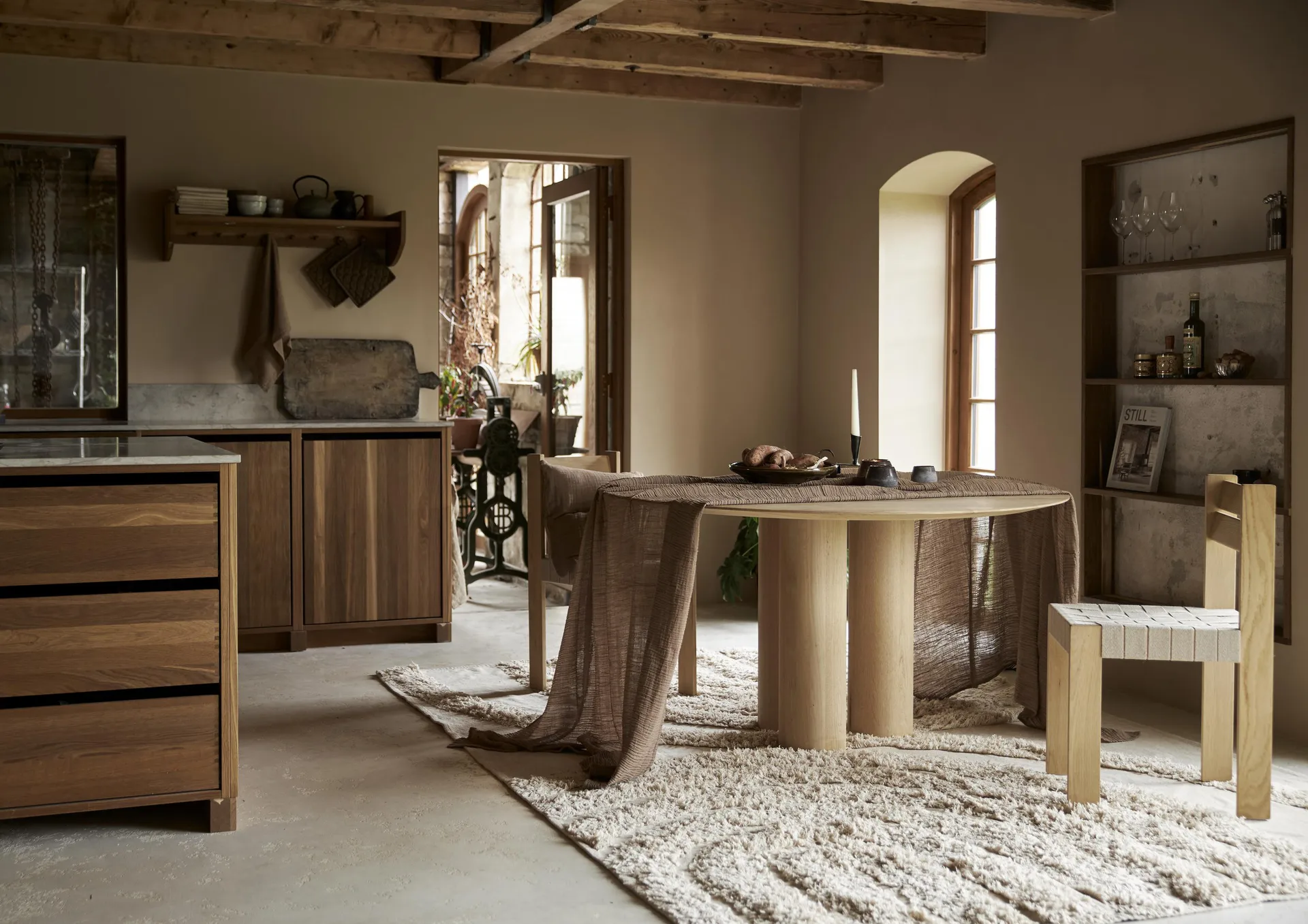 Τραπεζομάντηλο Astrid 150x310 cm, Καφέ Boel & Jan