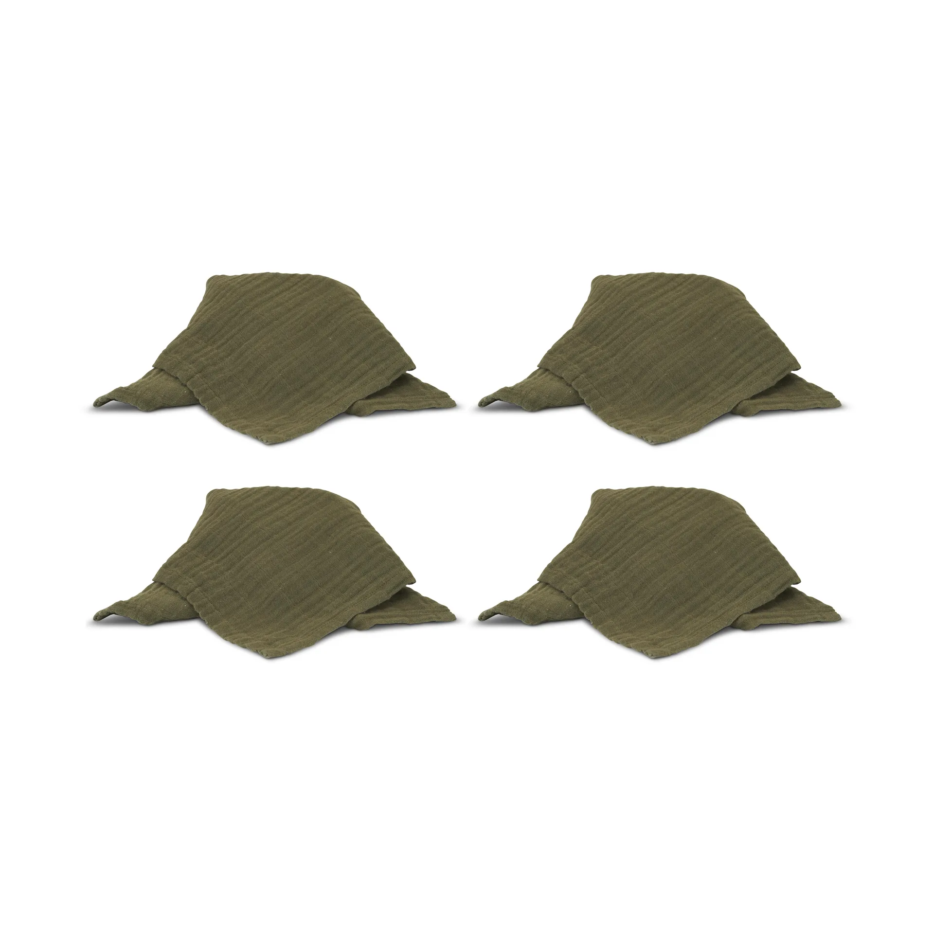 Πετσέτες Astrid 40x40 cm 4 τεμάχια, Πράσινο Boel & Jan