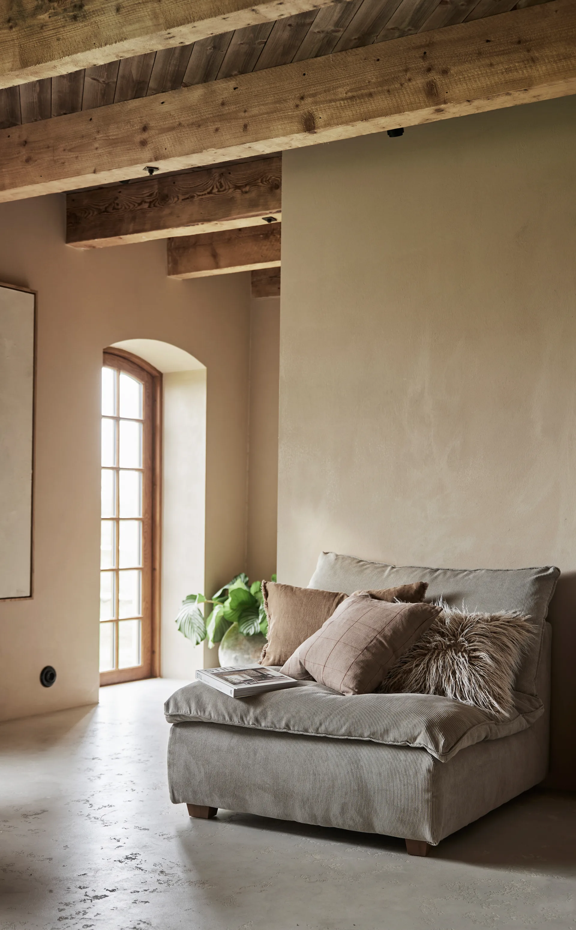 Dolly κάλυμμα μαξιλαριού 45x45 cm, Καφέ Boel & Jan