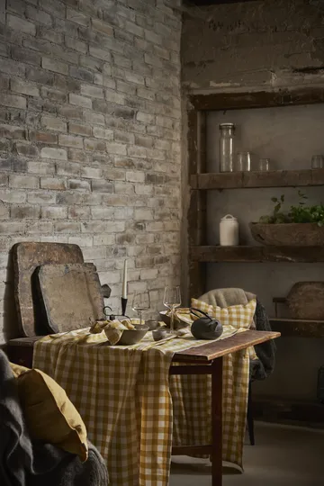 Τραπεζομάντηλο Grete 150x150 cm - Κίτρινο - Boel & Jan