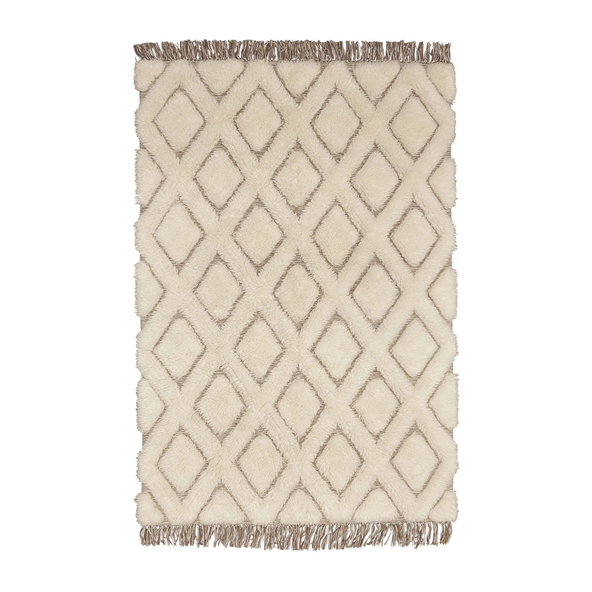 Μάλλινο χαλί, Molly, 200x300 εκ, Λευκό Boel & Jan