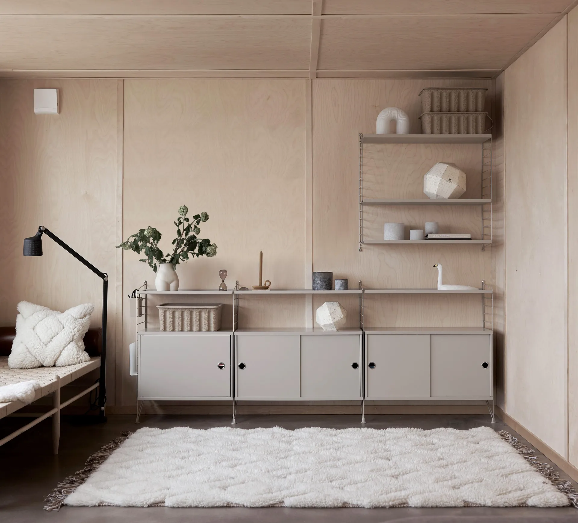 Μάλλινο χαλί, Molly, 200x300 εκ, Λευκό Boel & Jan