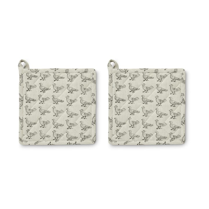 Γαντία για κατσαρόλες Stina 20x20 cm 2-συσκευασία - Μπεζ - Boel & Jan